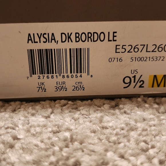 Franco Sarto burgundy leather wide strapy pumps, sz: 9.5 "Alysia" - Picture 14 of 14